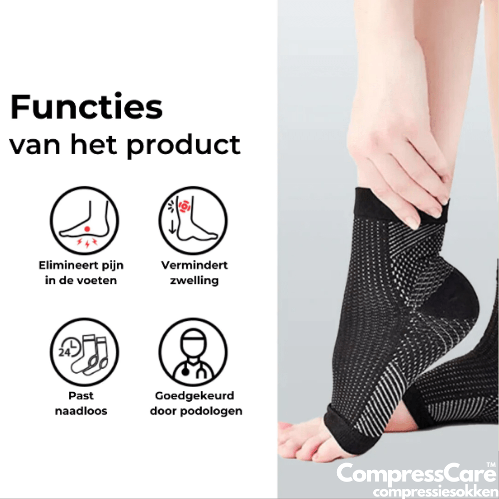 NovaSoothe Compression Socks for Pain Relief in Feet, Heels and Ankles While Walking