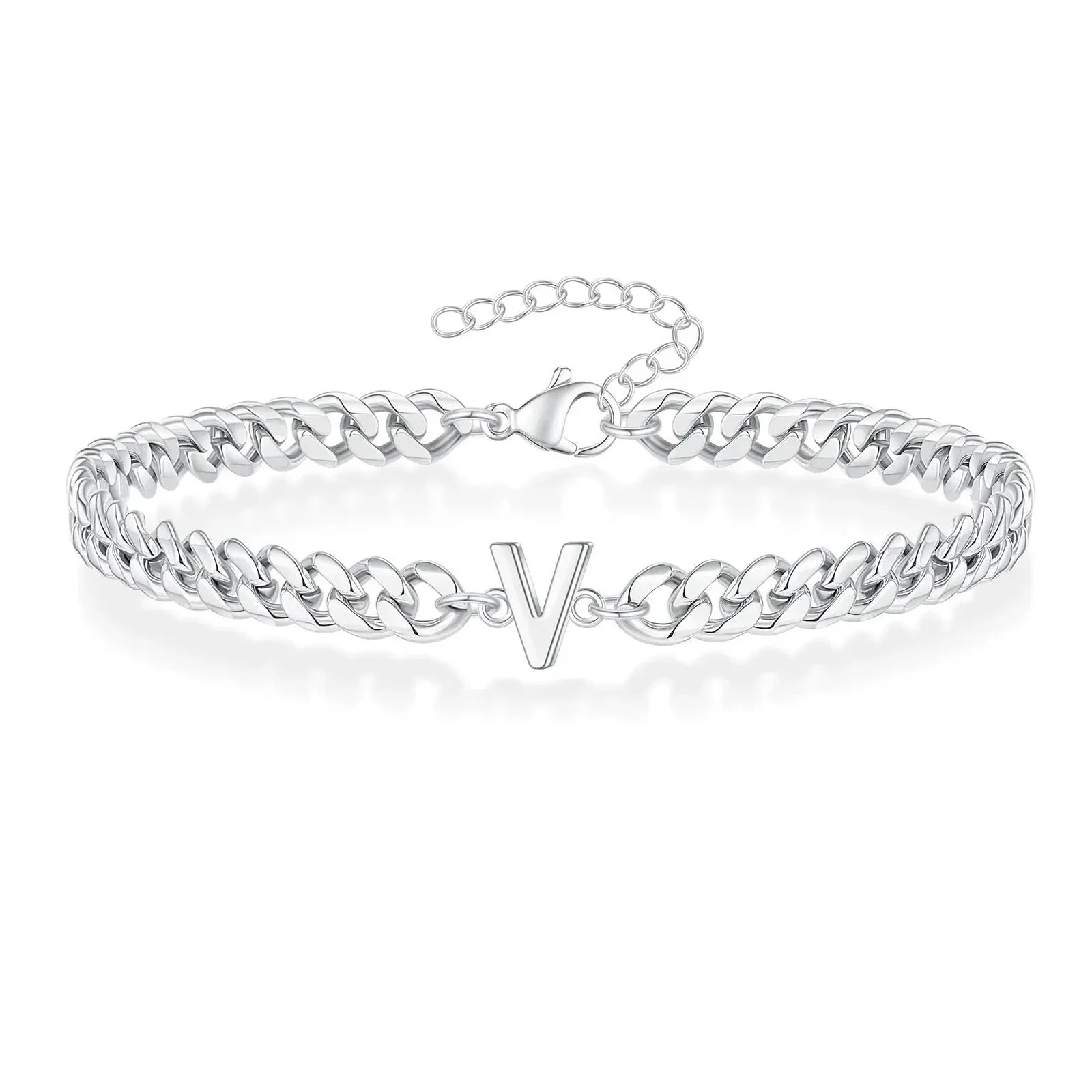 Cuban Link-armbånd til par med initialer