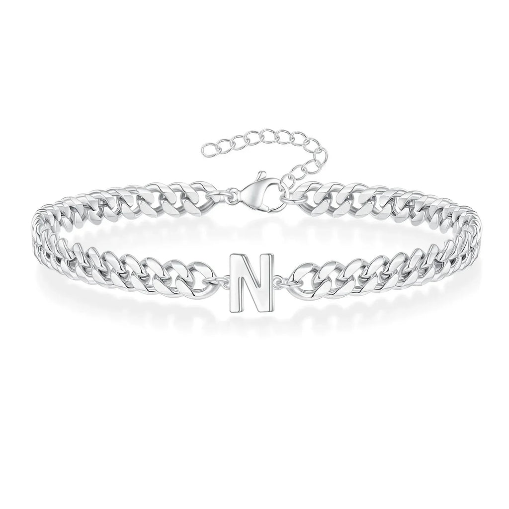 Cuban Link-armbånd til par med initialer