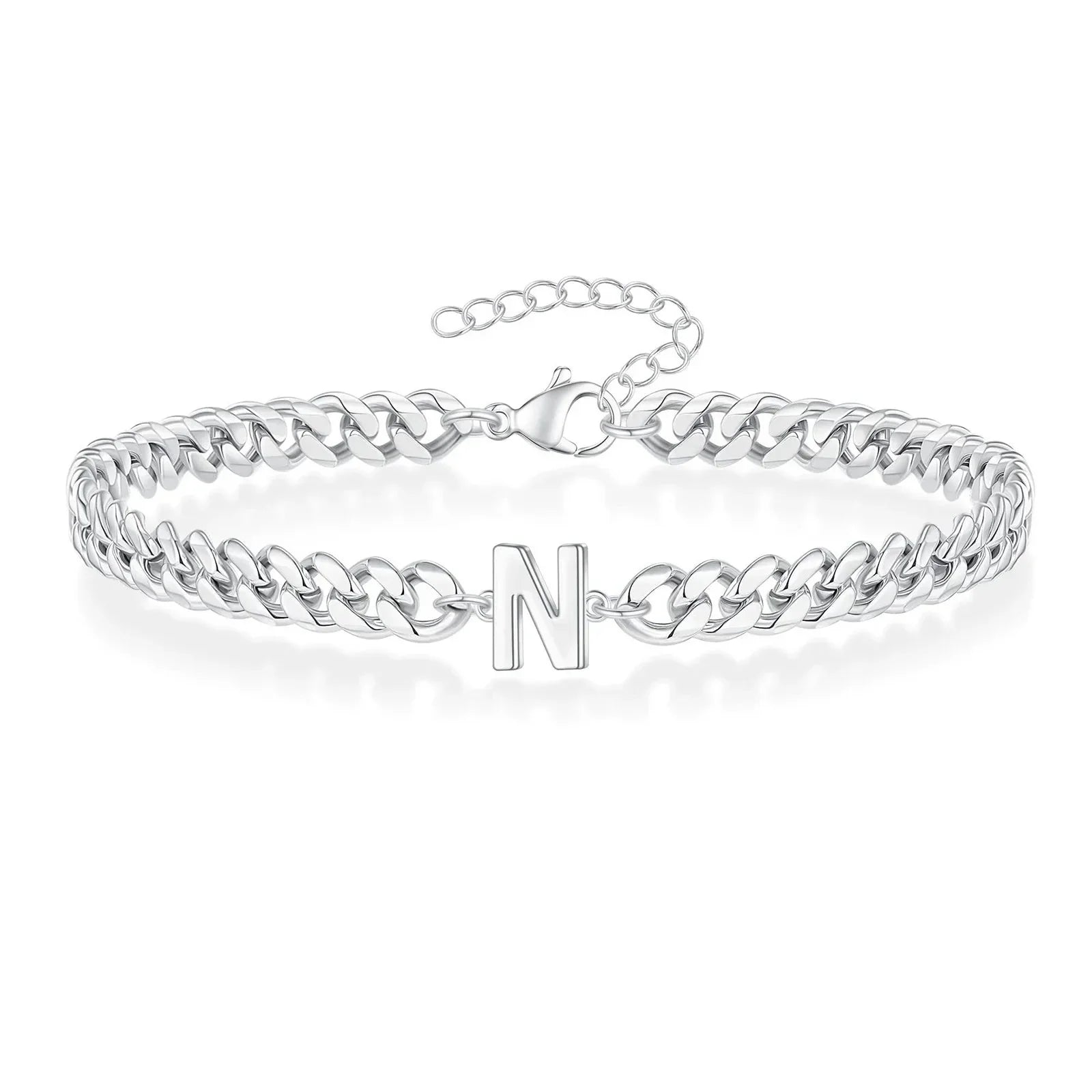 Cuban Link-armbånd til par med initialer