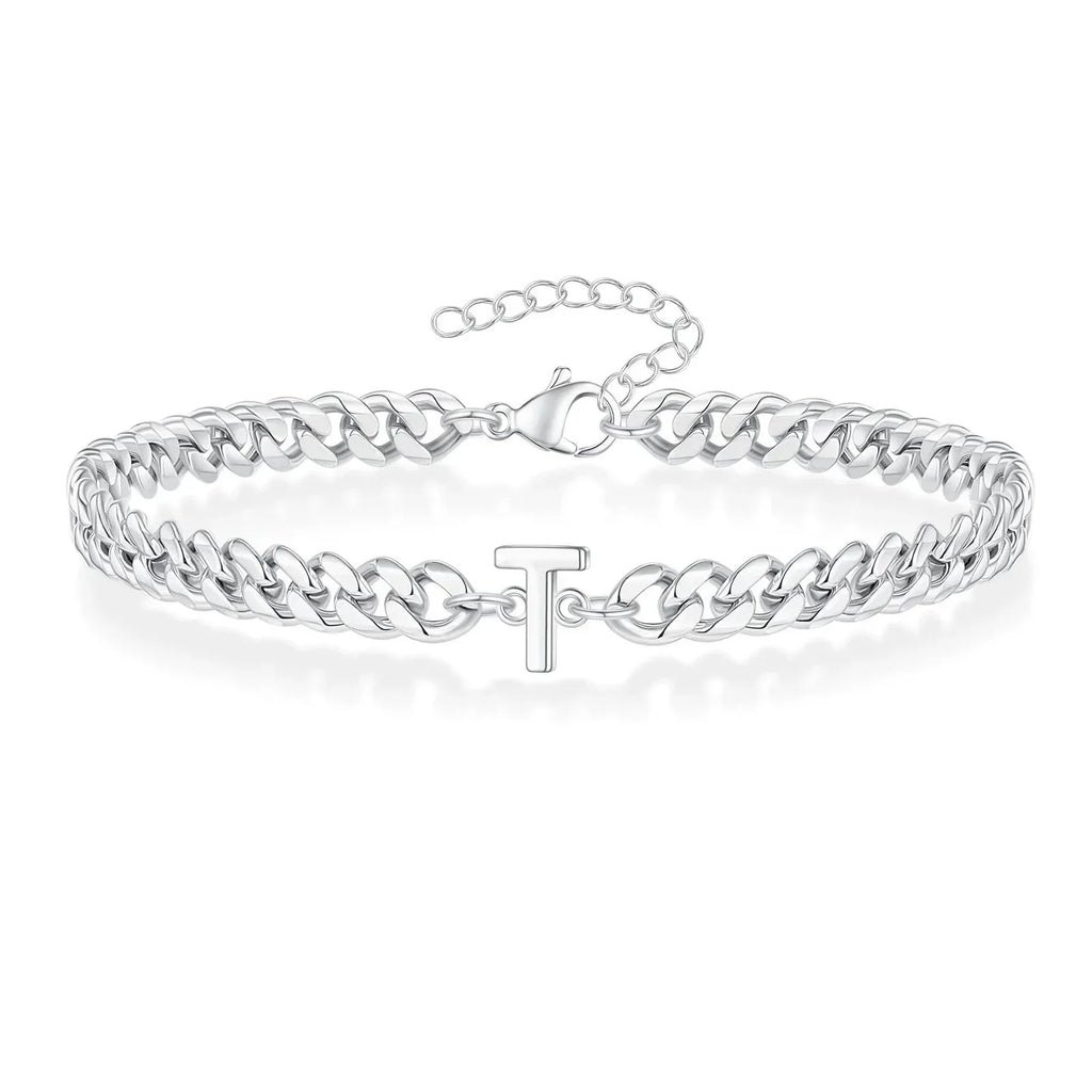 Cuban Link-armbånd til par med initialer