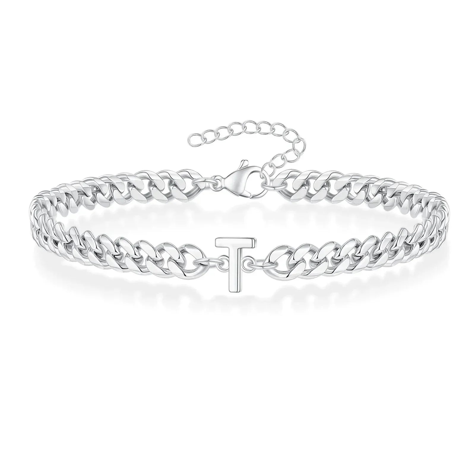 Cuban Link-armbånd til par med initialer