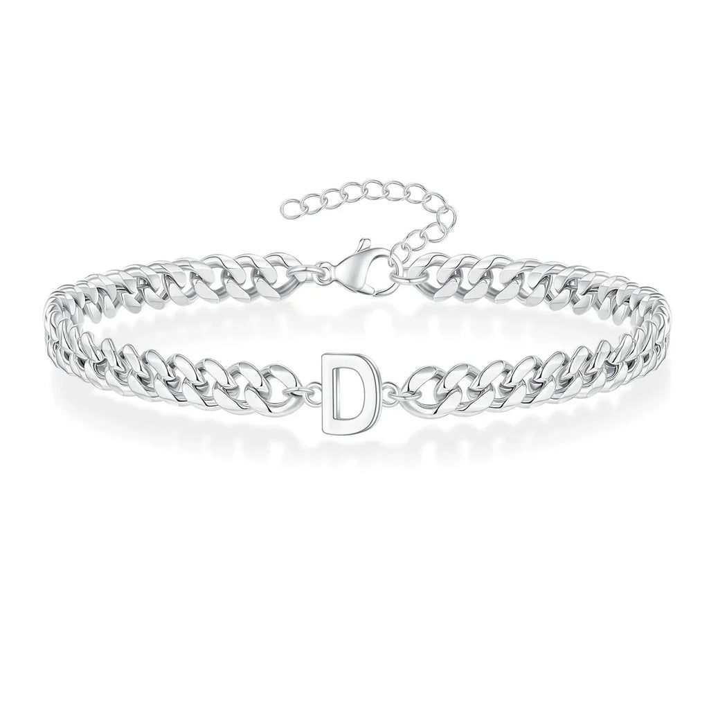 Cuban Link-armbånd til par med initialer