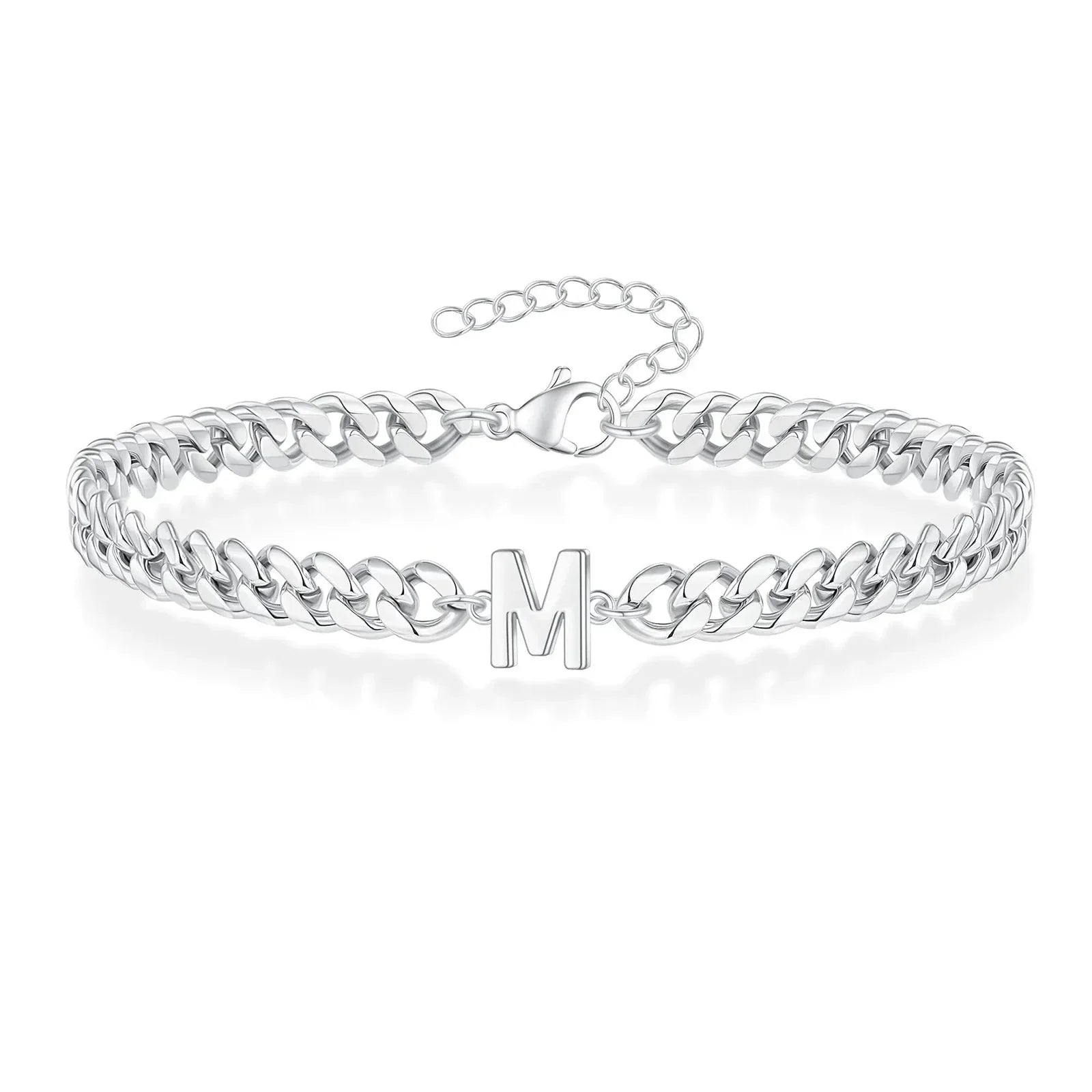 Cuban Link-armbånd til par med initialer