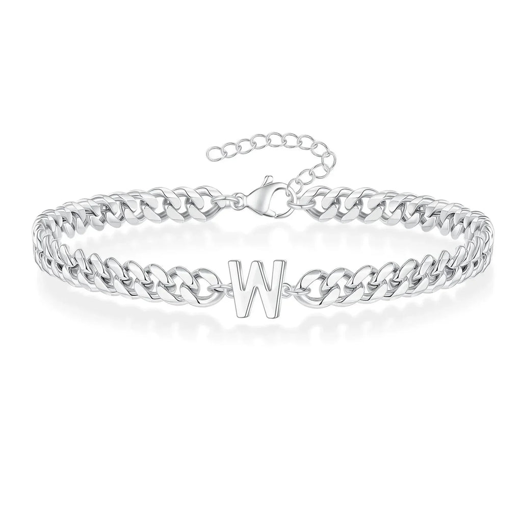 Cuban Link-armbånd til par med initialer