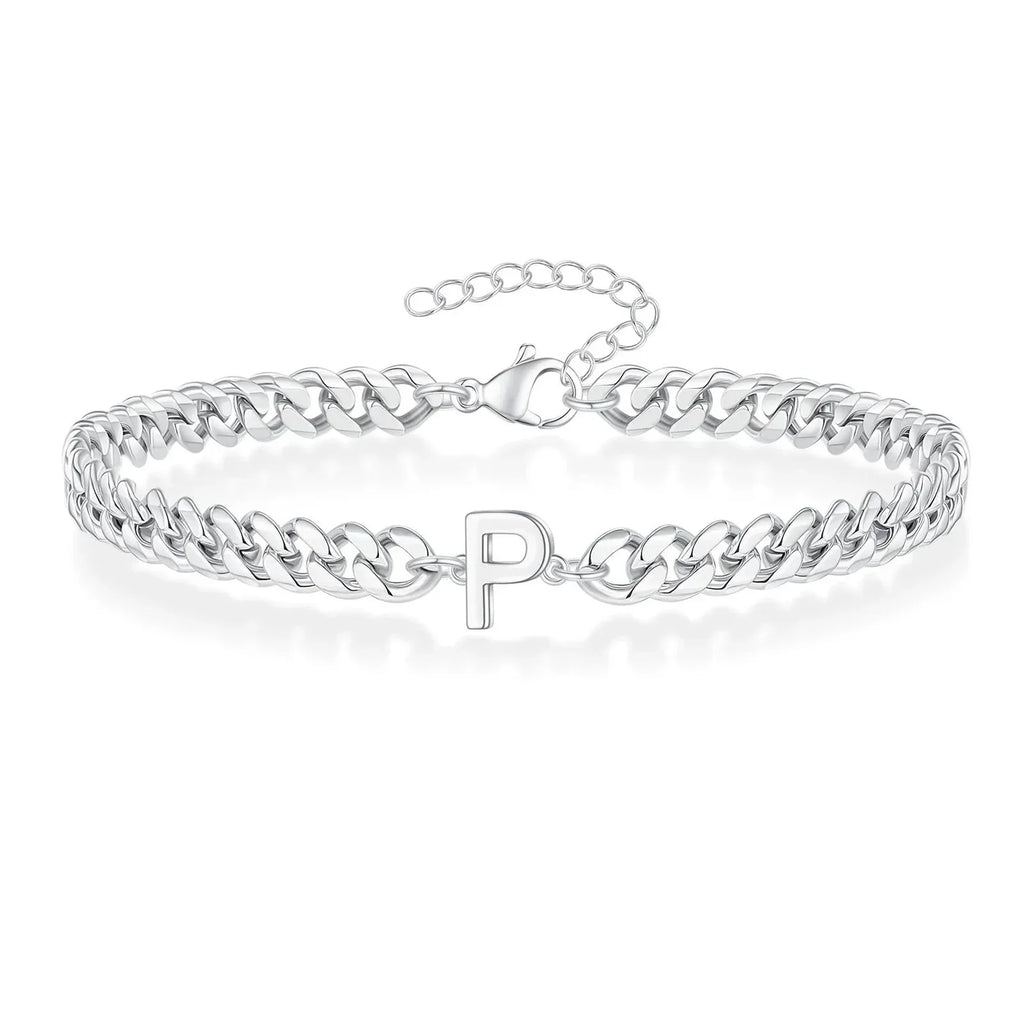 Cuban Link-armbånd til par med initialer