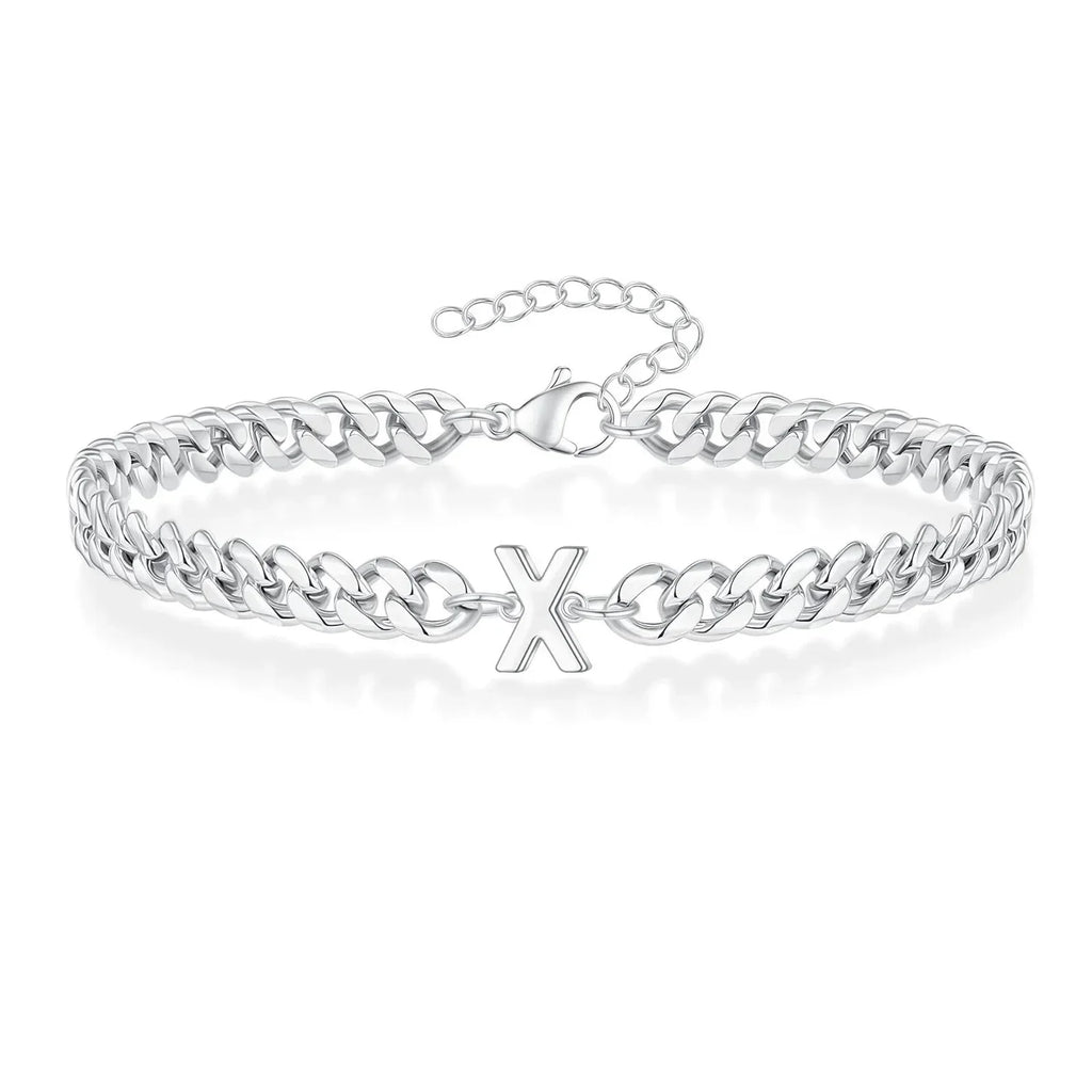 Cuban Link-armbånd til par med initialer