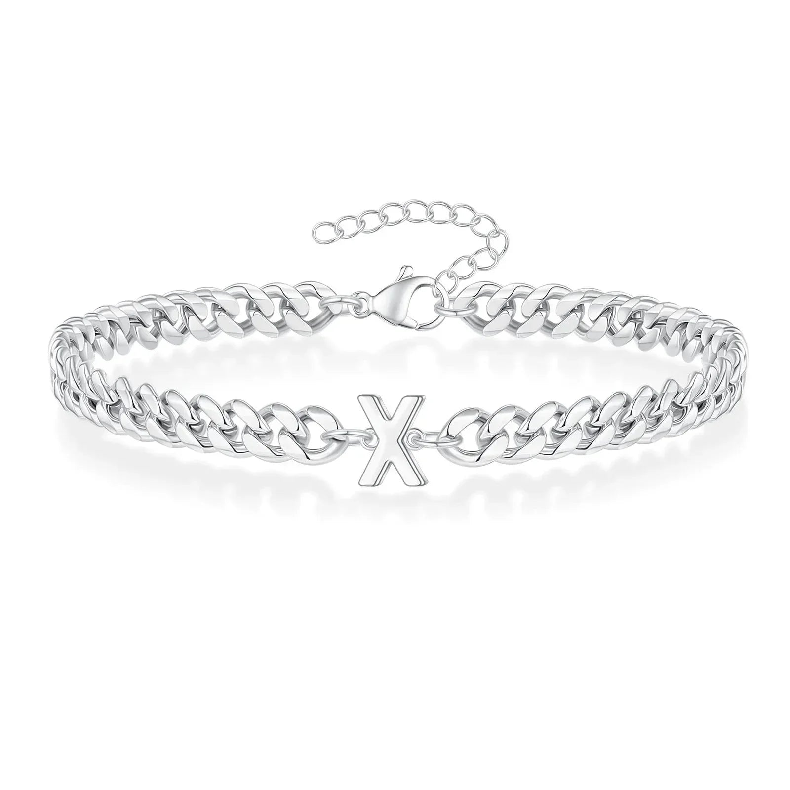 Cuban Link-armbånd til par med initialer