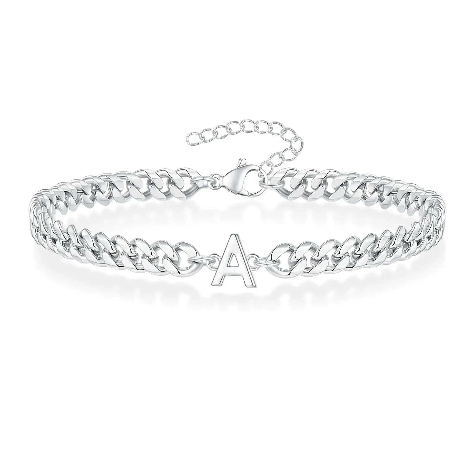 Cuban Link-armbånd til par med initialer
