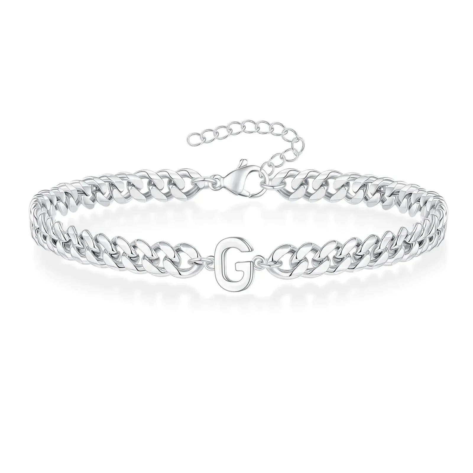 Cuban Link-armbånd til par med initialer