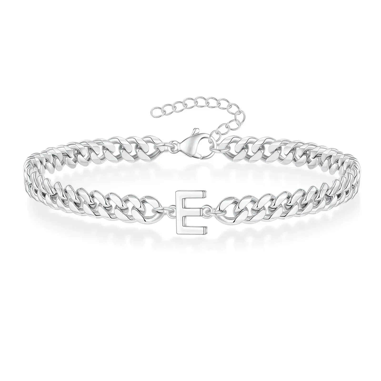 Cuban Link-armbånd til par med initialer