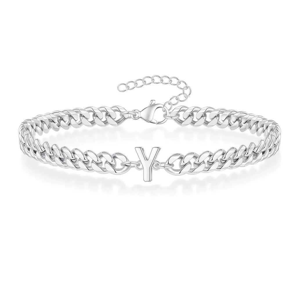 Cuban Link-armbånd til par med initialer
