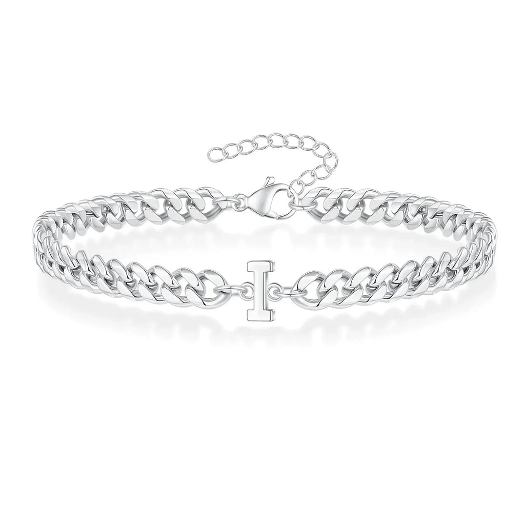 Cuban Link-armbånd til par med initialer
