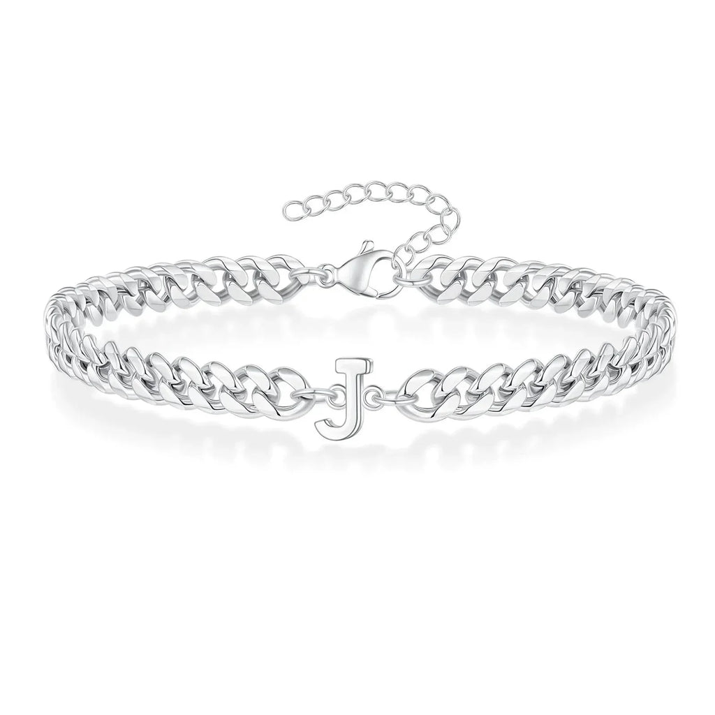 Cuban Link-armbånd til par med initialer