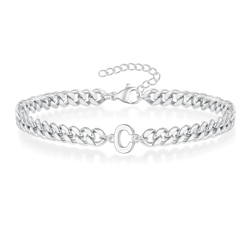 Cuban Link-armbånd til par med initialer