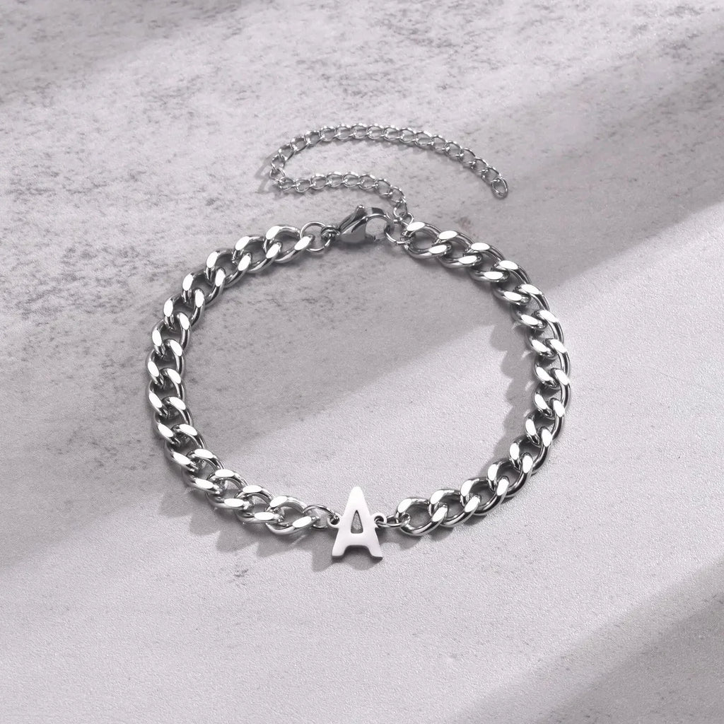 Cuban Link-armbånd til par med initialer