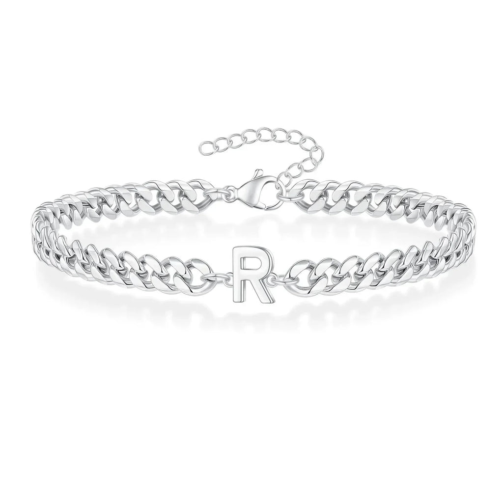 Cuban Link-armbånd til par med initialer