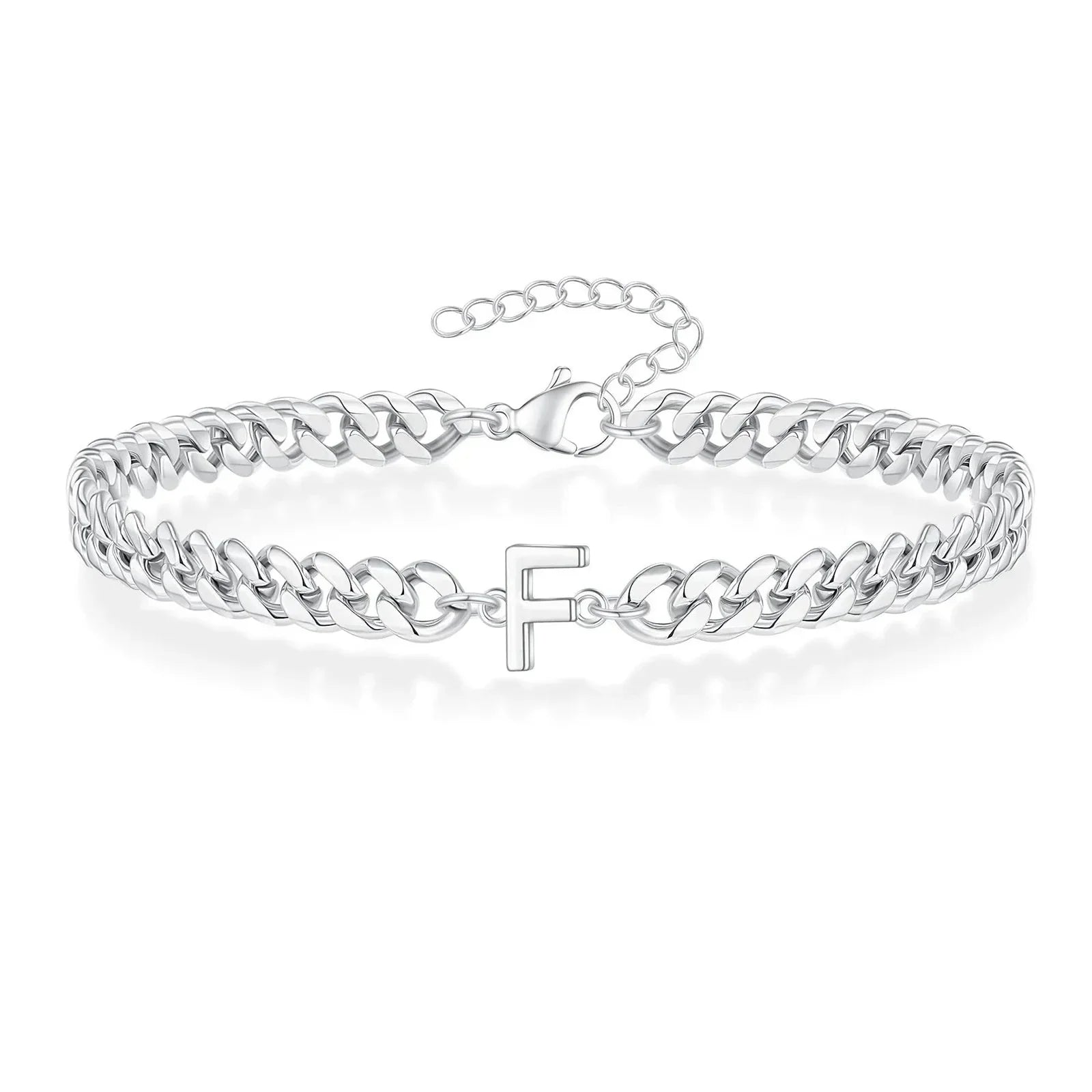 Cuban Link-armbånd til par med initialer