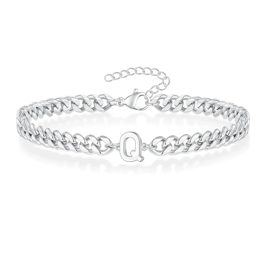Cuban Link-armbånd til par med initialer