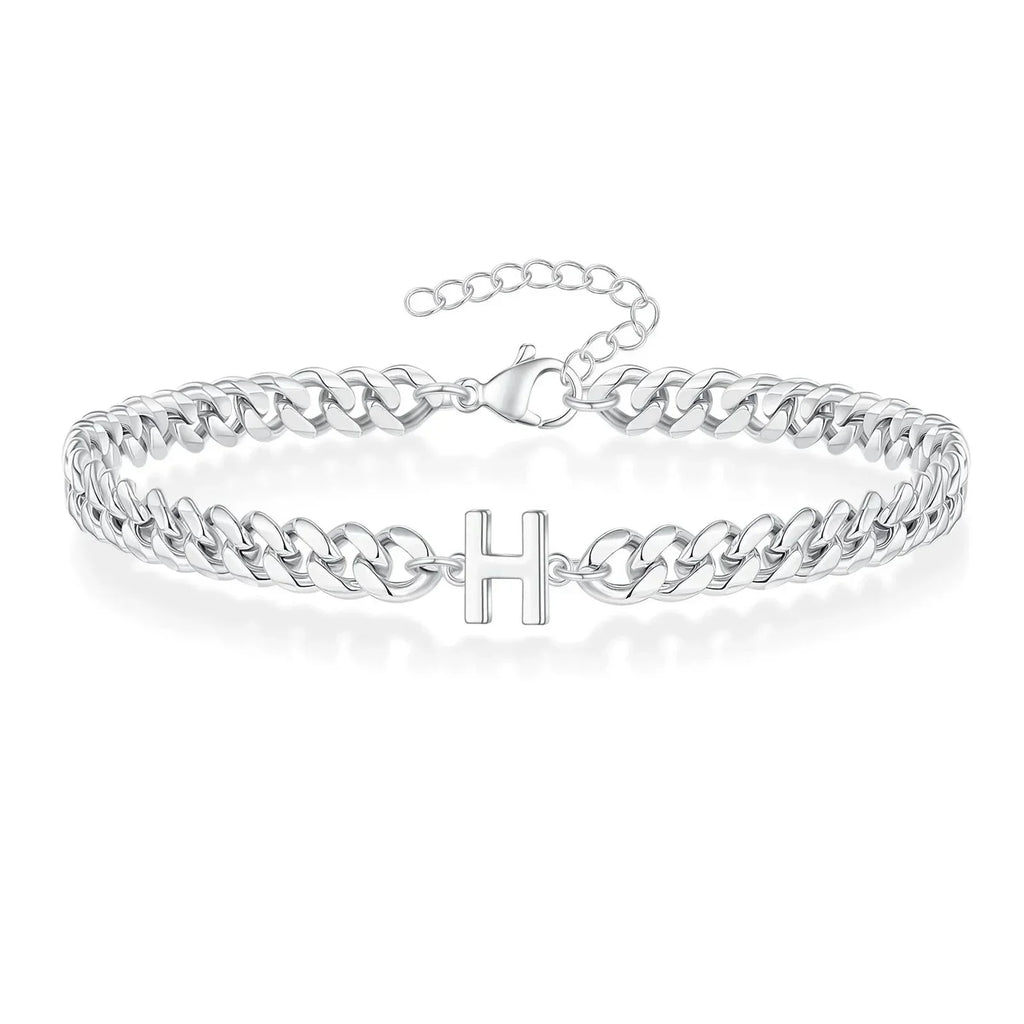 Cuban Link-armbånd til par med initialer