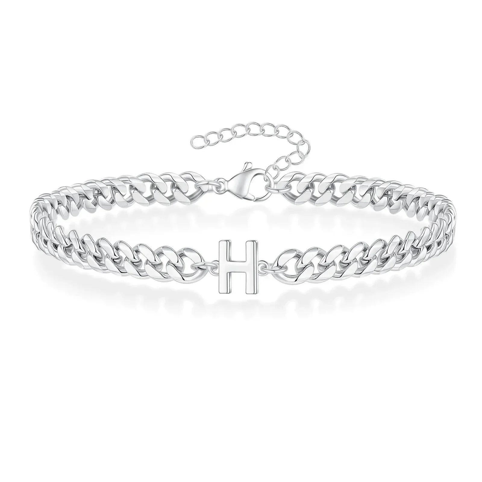 Cuban Link-armbånd til par med initialer