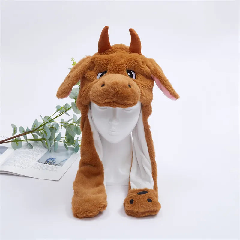 Cappello con Orecchie Mobili BunnyJoy che Illumina Ogni Viso con un Sorriso Allegro
