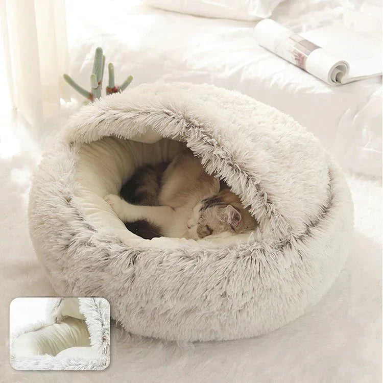 Cozy Haven NuzzleNest Calming Bed For Anxious Dogs And Cats