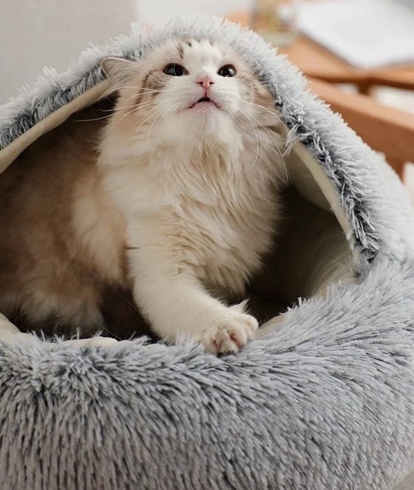 Cozy Haven NuzzleNest Calming Bed For Anxious Dogs And Cats