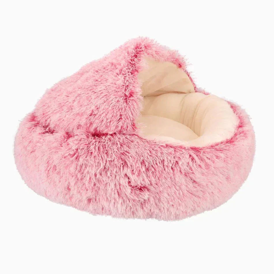 Cozy Haven NuzzleNest Calming Bed For Anxious Dogs And Cats