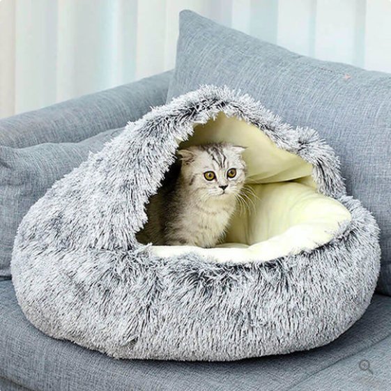 Cozy Haven NuzzleNest Calming Bed For Anxious Dogs And Cats