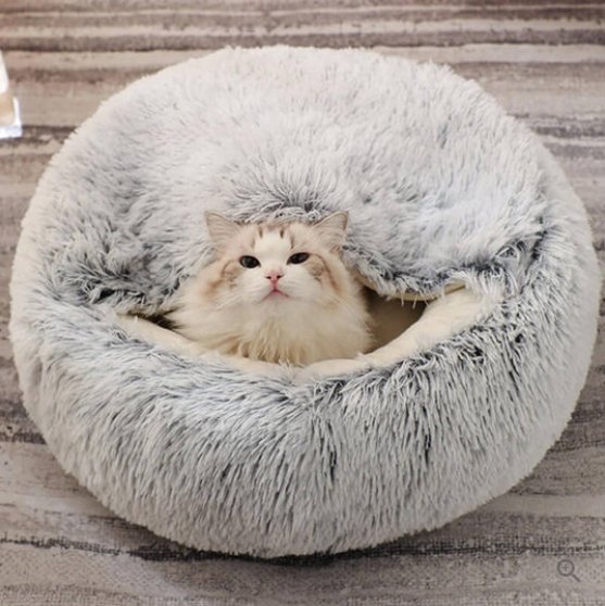 Cozy Haven NuzzleNest Calming Bed For Anxious Dogs And Cats