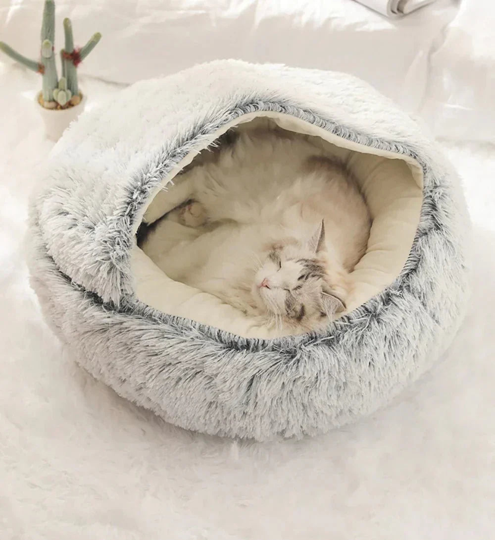 Cozy Haven NuzzleNest Calming Bed For Anxious Dogs And Cats