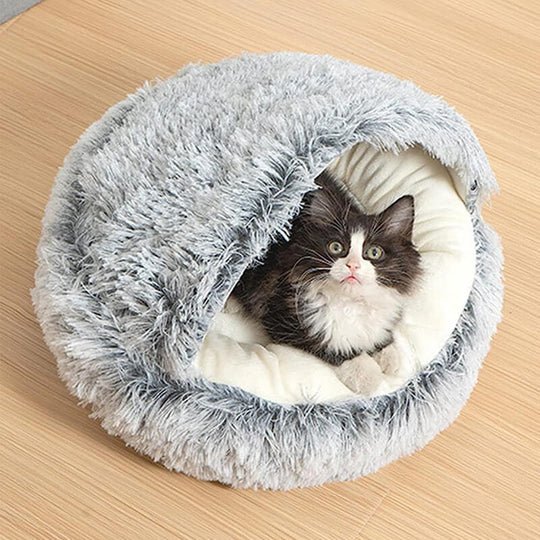 Cozy Haven NuzzleNest Calming Bed For Anxious Dogs And Cats