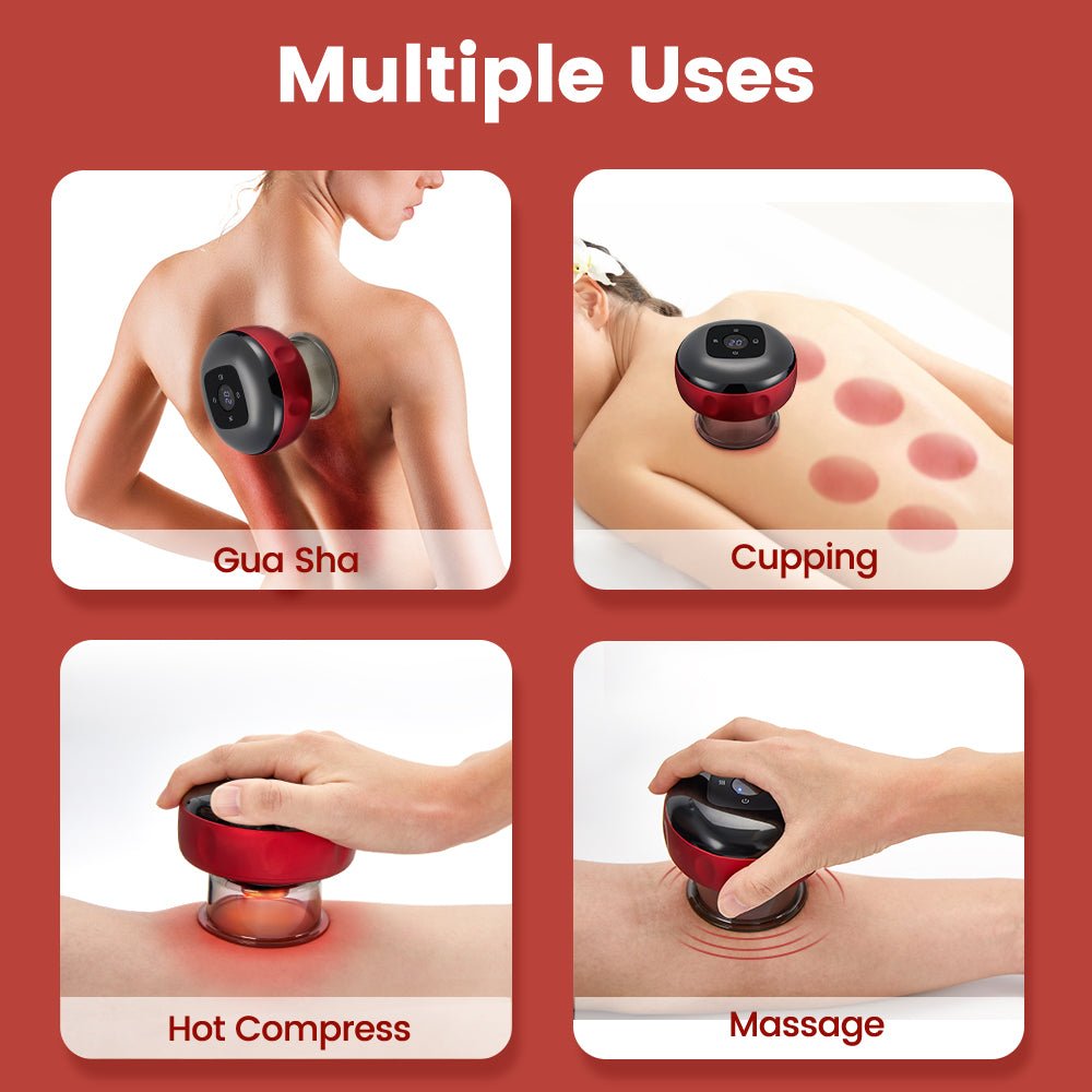 AcuEase Electric Cupping Therapy Kit For Home Pain Relief And Cellulite Reduction