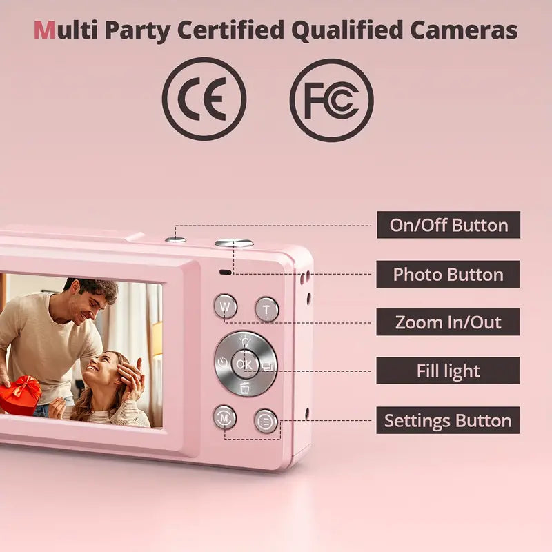 Compact Digital Camera With 1080P HD Video For Everyday Photos And Videos