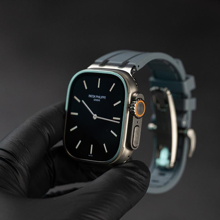 Bracelet en silicone NovaLink pour Apple Watch avec adaptateur en titane