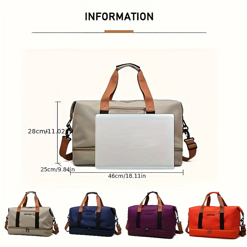Voyara Wet and Dry Travel Tote for On the Go Organization