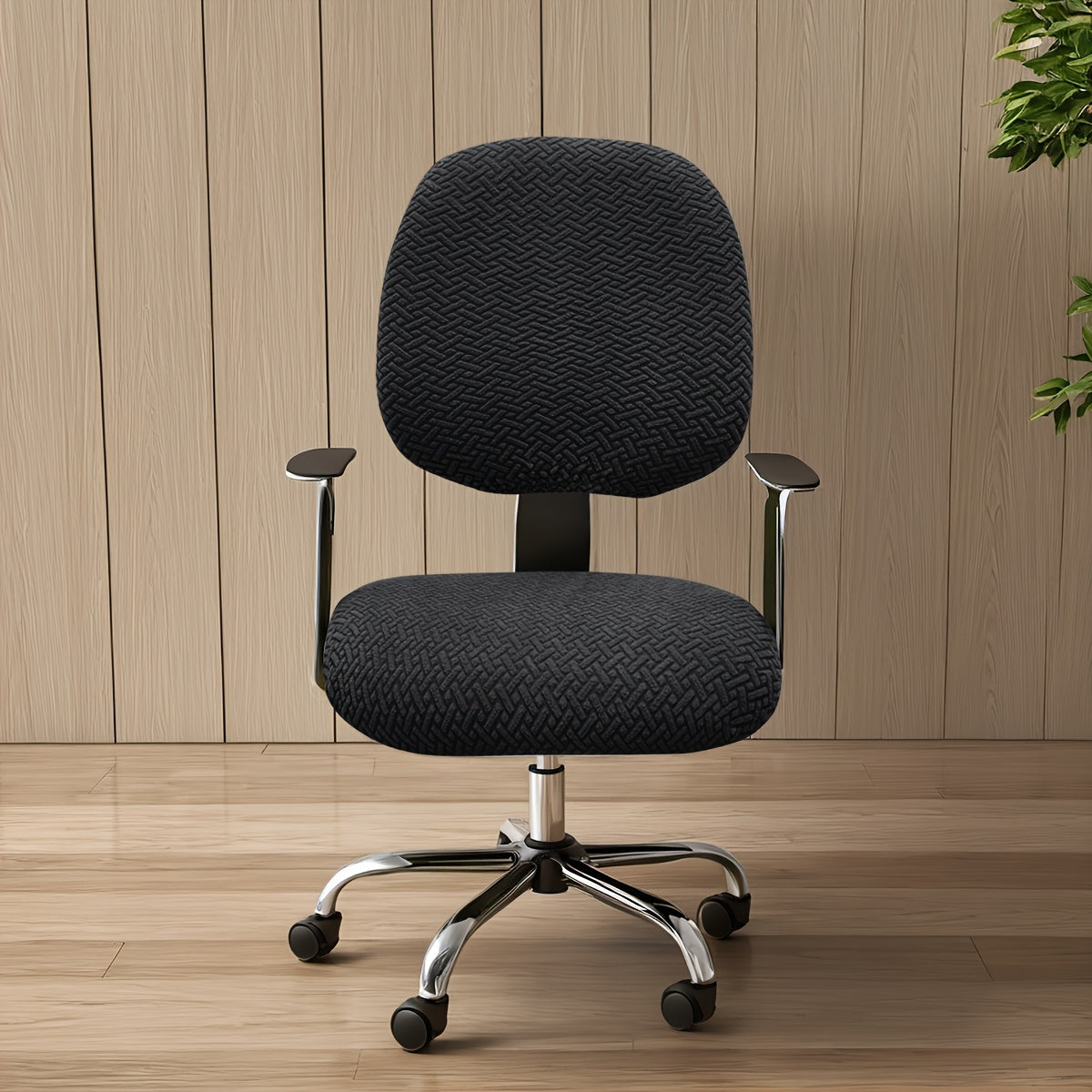 OfficeGuard Elastic Split Chair Back Cover Set For Clean Look