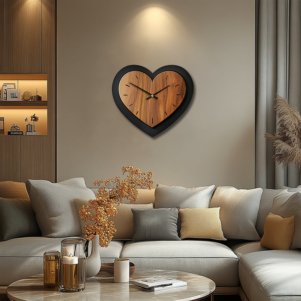 Rustikální dřevěné nástěnné hodiny Timberheart