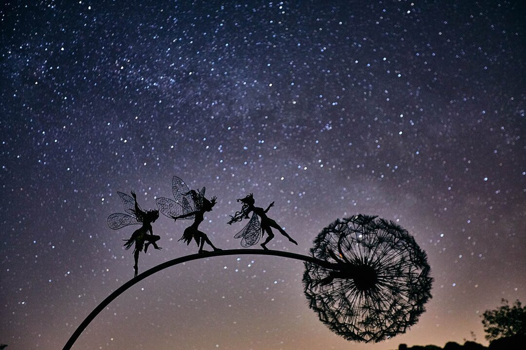 Whimsical Wonderland Garden Decor With Dancing Naughty Spirits