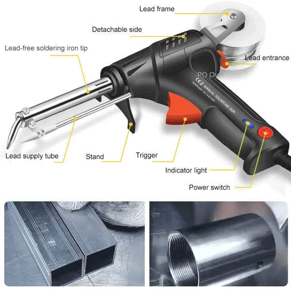 Rapid-Heat Electric Welder With Quick 20-Second Warm-Up And 2-In-1 Weld And Cut Handle