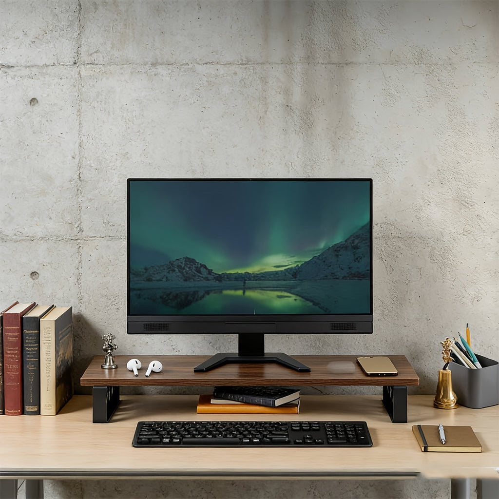 Ecostand Houten Opvouwbare Laptop- en Tablethouder voor Ergonomisch Bureauontwerp