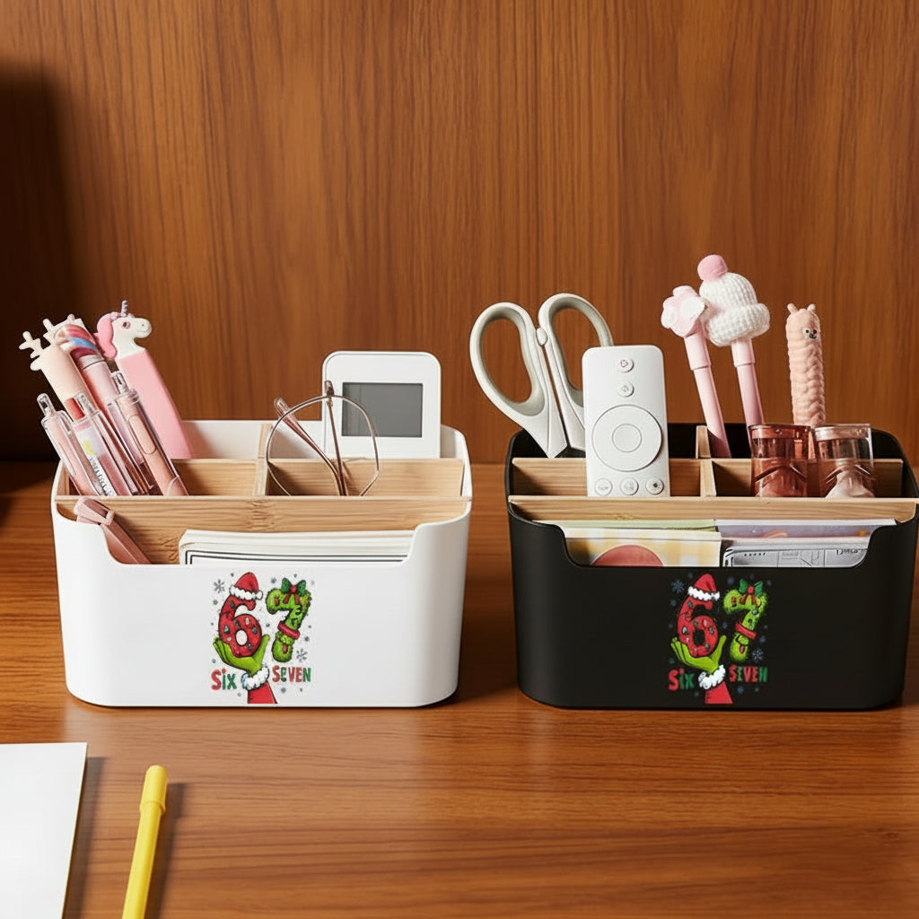 Organizador Bambox Vault em Bambu para Secretária e Espaço de Estar