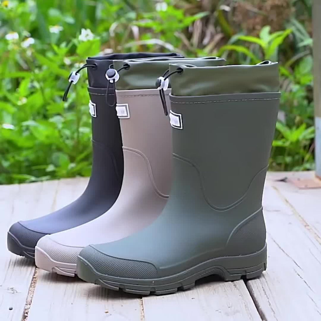 Rainstep Waterproof Mid-Calf Boots For Men And Women