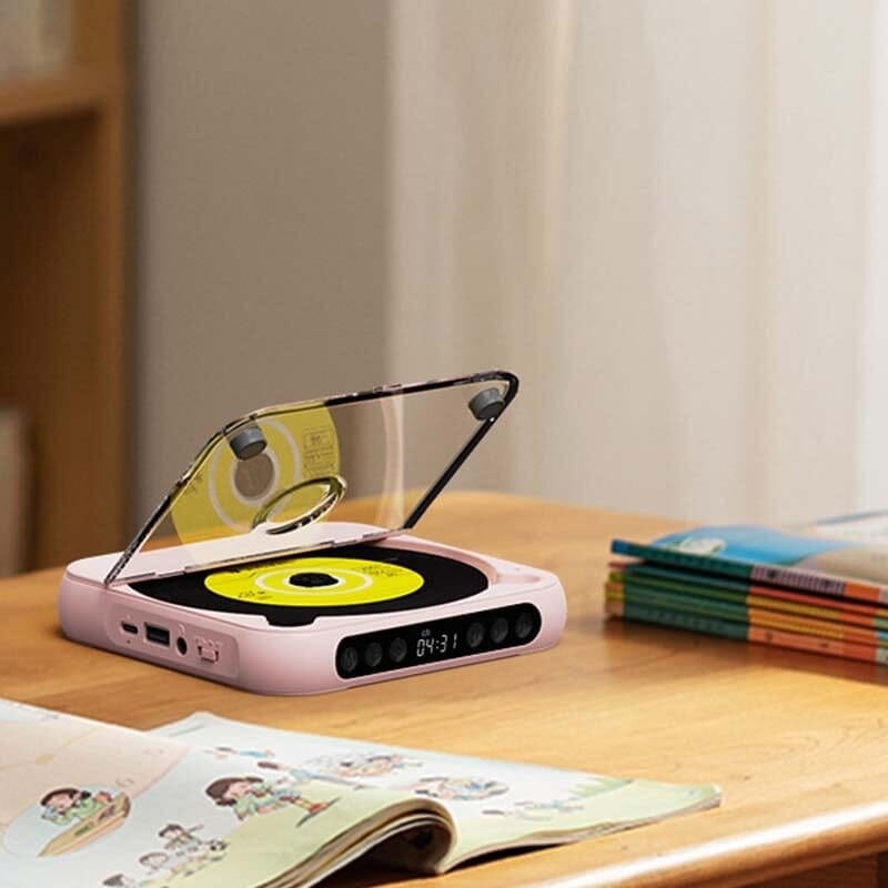 持ち運びに便利なBluetooth対応ポータブルCDプレーヤーで音楽を楽しもう