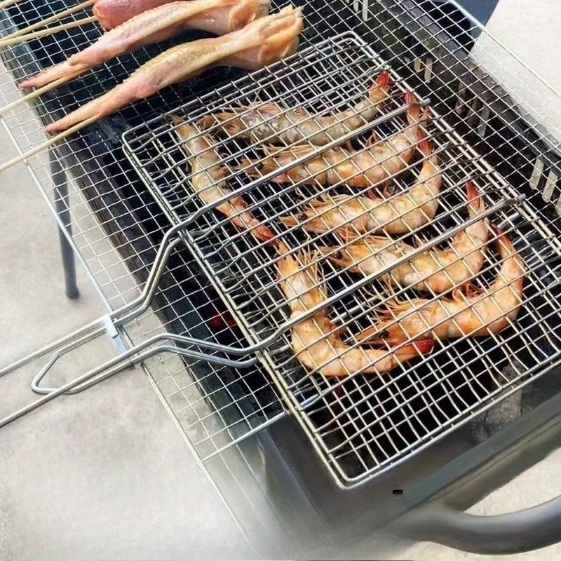 Grilovací koš GrillGrid s velkou kapacitou pro rovnoměrné venkovní grilování