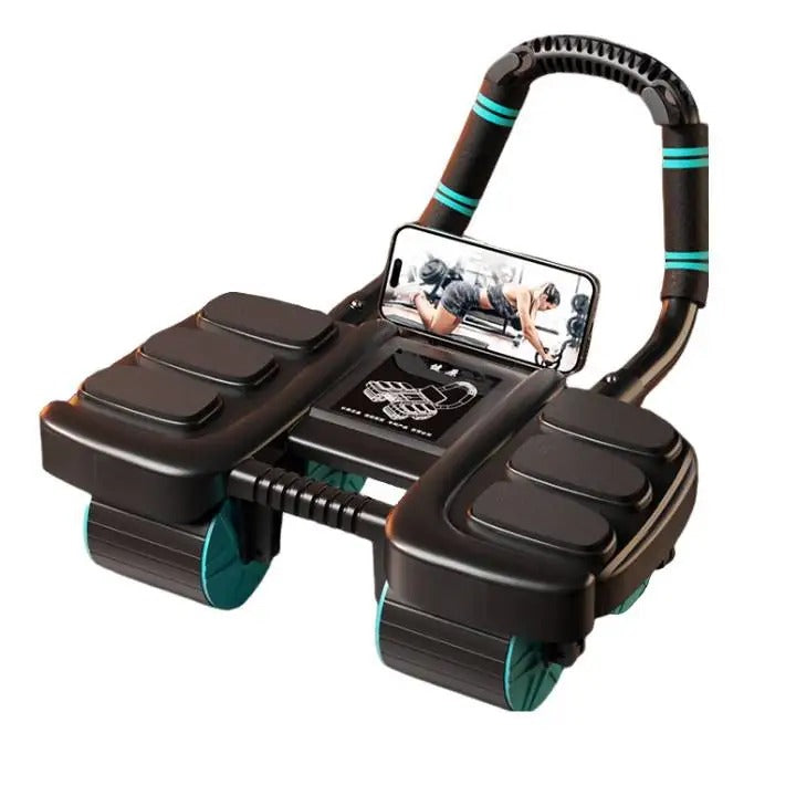 VortexPro Ruota per Addominali per Allenamento del Core con Protezioni per i Gomiti e Rimbalzo Automatico