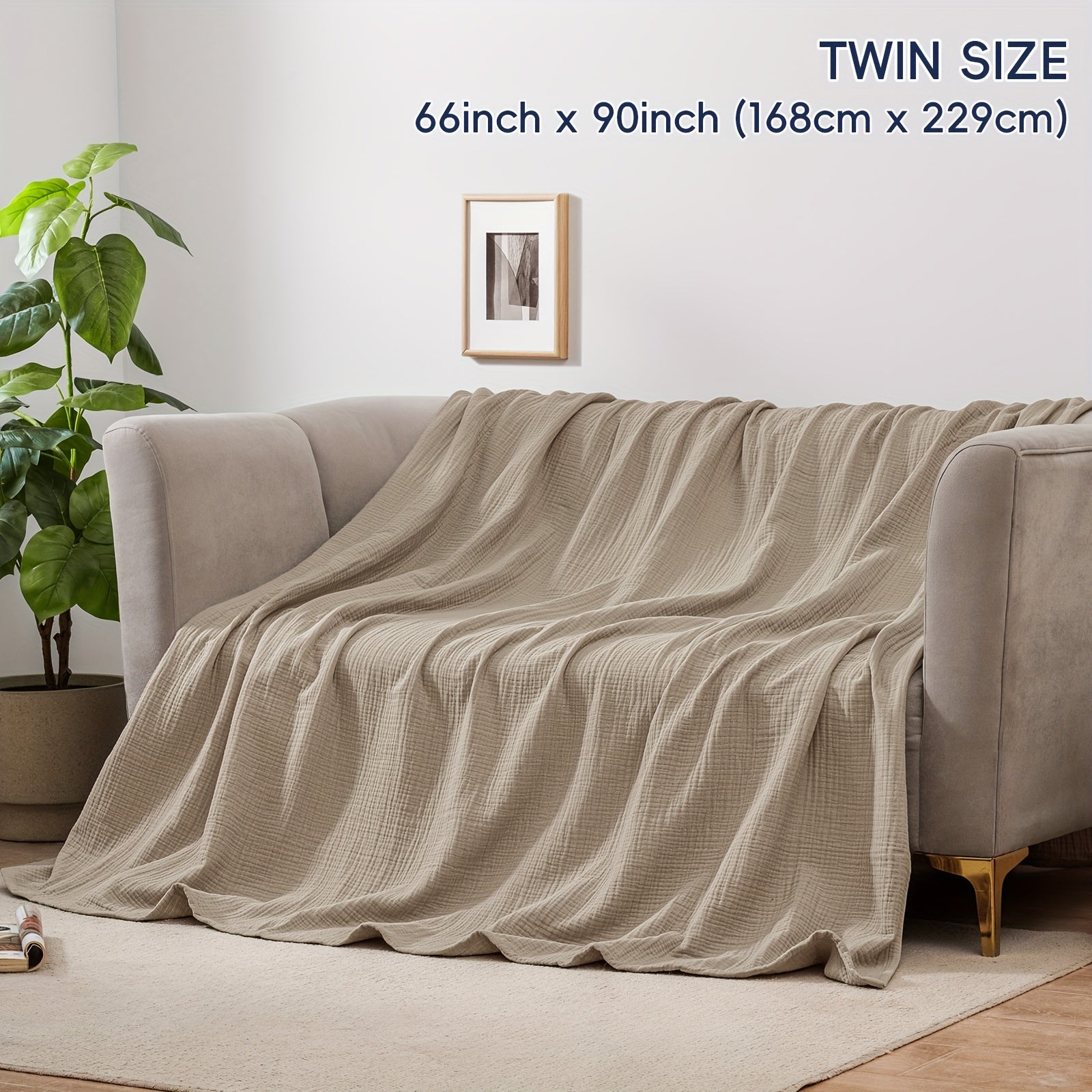 Cloudsoft 4-Layer Cotton Blanket Delivers Year-Round Breathable Comfort