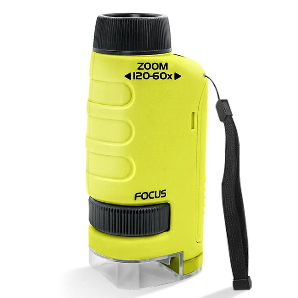 Microscope portable QuestScope Kids, grossissement 60x-120x, découverte