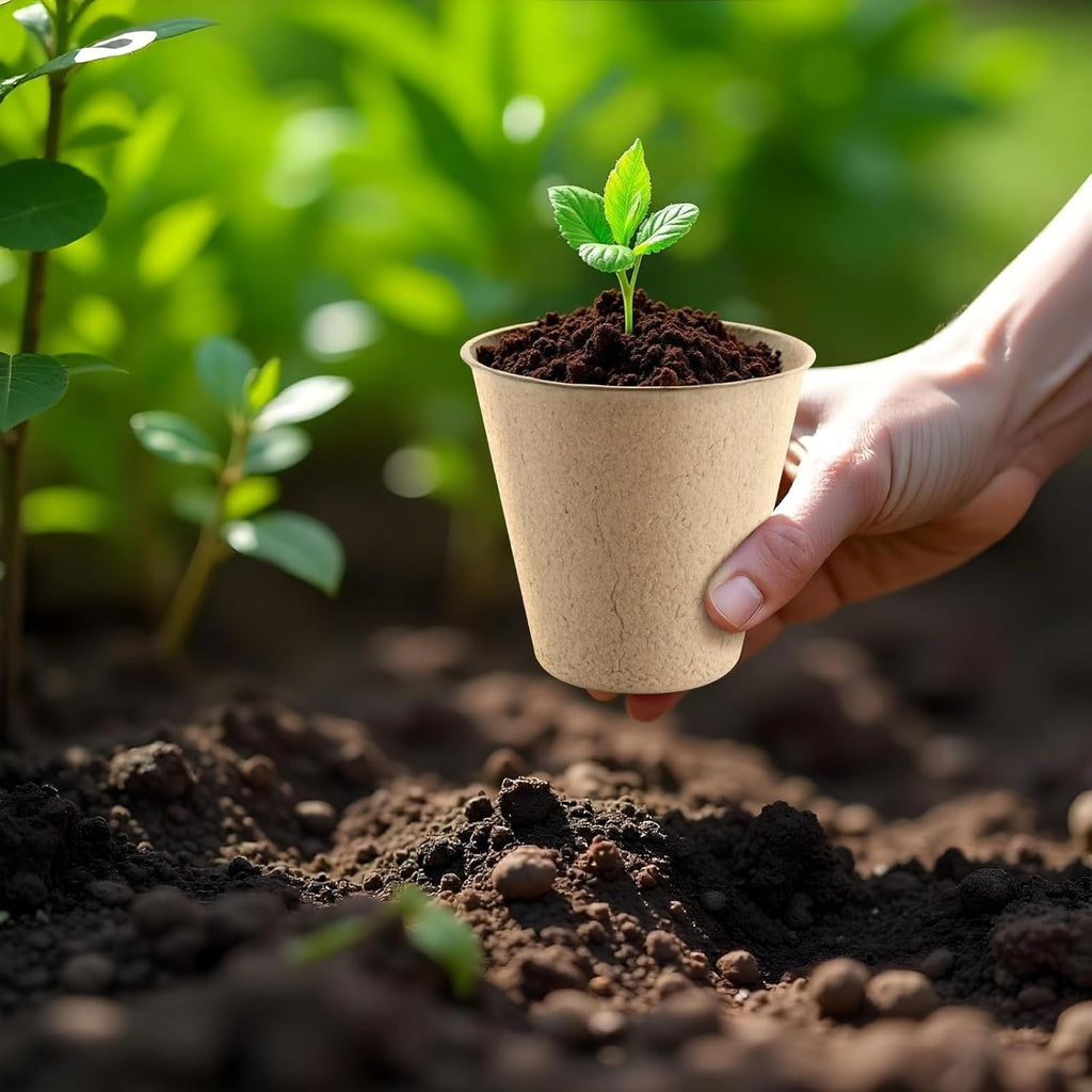 Vasos Ecopeat Biodegradáveis para Germinação e Transplante Fácil